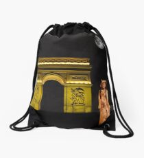Paris fasion Drawstring Bag