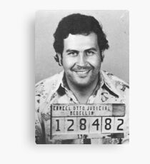 Pablo Escobar Mugshot Leinwanddruck
