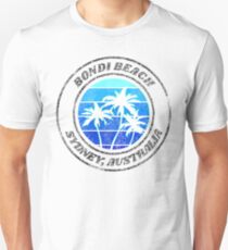 Bondi Beach Sydney Australia Retro Distressed Unisex T-Shirt