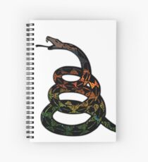 Gadsden Snake - Sunset Spiral Notebook