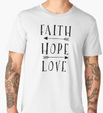Faith Hope Love T-Shirt Men's Premium T-Shirt