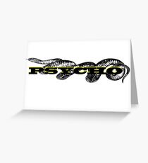Psycho (black) Greeting Card