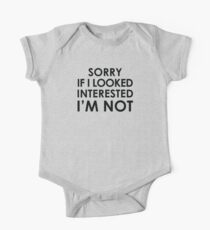 Sorry If I look... One Piece - Short Sleeve