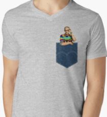 Pocket Jeff Goldblum Men's V-Neck T-Shirt