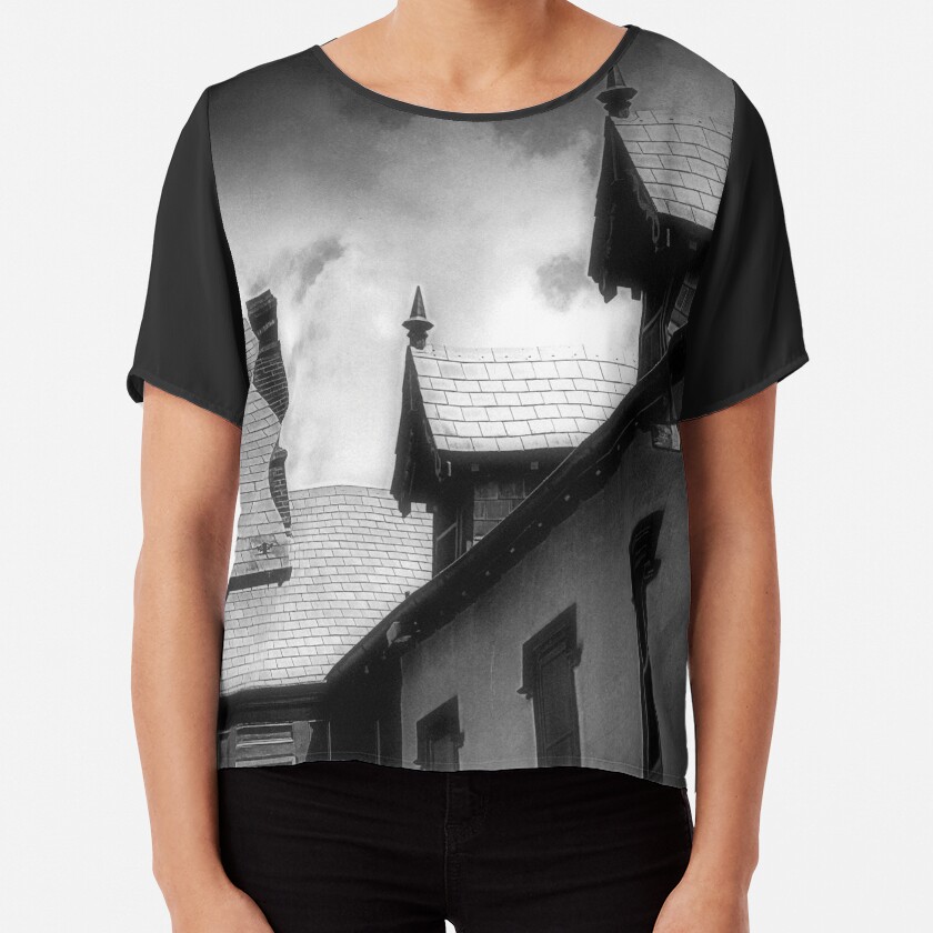 Roof Lines Chiffon Top