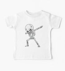 Tupfen Sie Skeleton T-Shirt Halloween-Kostüm-lustige furchtsame Zombie-Stich-Tanz-T-Shirt Kinder Jungen-Mann-Geschenke Baby T-Shirt