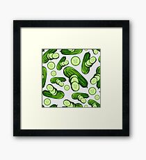 Veggiephile - Cucumbers Framed Print