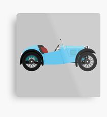 Austin 7 Nippy Sports Classic Car (Blue) Metal Print