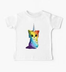 Caticorn T shirt Cat Unicorn Kittycorn Meowgical Rainbow Gifts Kids Girls Women Funny Cute Tees Baby Tee