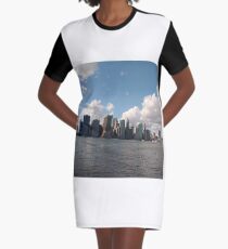 Manhattan, #Manhattan, New York City, #NewYorkCity, New York, #NewYork Graphic T-Shirt Dress