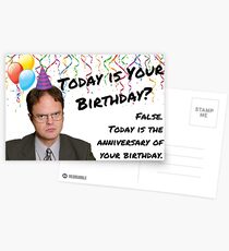 Dwight Schrute card Postcards