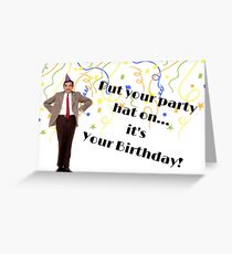 Mr Bean birthday gifts Greeting Card