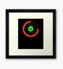 THE RED RING OF DEATH Framed Print