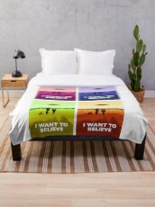 X files I want to believe x4 colors ( more 70 designs XFiles in my shop) Throw Blanket