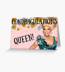 Condragulations Queen, RuPauls Drag Race, Geburtstag, Jubiläum, Muttertag, Vatertag, Abschlussfeier, besondere Anlässe Grußkarte