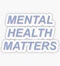 Pegatina asuntos de salud mental