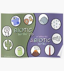 Biotic vs Abiotic Poster Poster