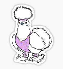 Pegatina Karen the Silkie Chicken
