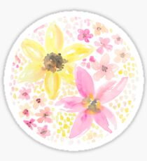 Aquarell Blumenmuster Sticker