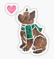 Watercolour Cairn Terrier dog Sticker