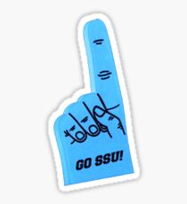Sonoma State University Schaum Finger Aufkleber Sticker