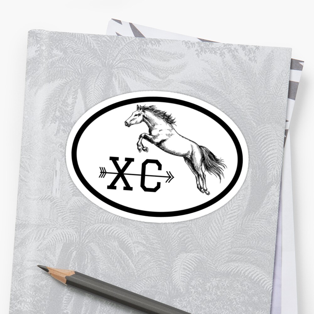 quot Cross Country Equestrian Event quot Sticker by kbeach24 Redbubble