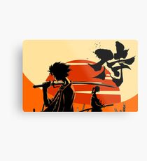 Sunset Samurai Metal Print