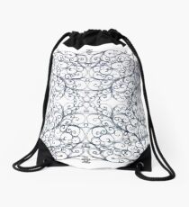 Drawing Day Inky Spirals V1 Drawstring Bag