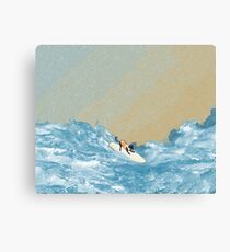 Dog Surf II Canvas Print