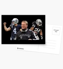 Oakland Raiders Gruden Carr Lynch Postcards