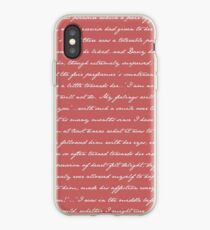 Pride and Prejudice Quotes iPhone Case