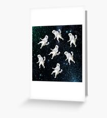 Confused cats in Cosmos Greeting Card