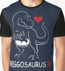 Pregosaurus Preggosaurus Cute Funny Pregnancy Maternity Graphic T-Shirt