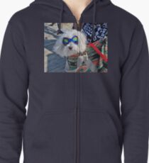 You Meet The Funniest People in New Jersey Zipped Hoodie