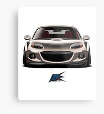 MAZDA MIATA MX5 NC GOLD CHROME Metal Print