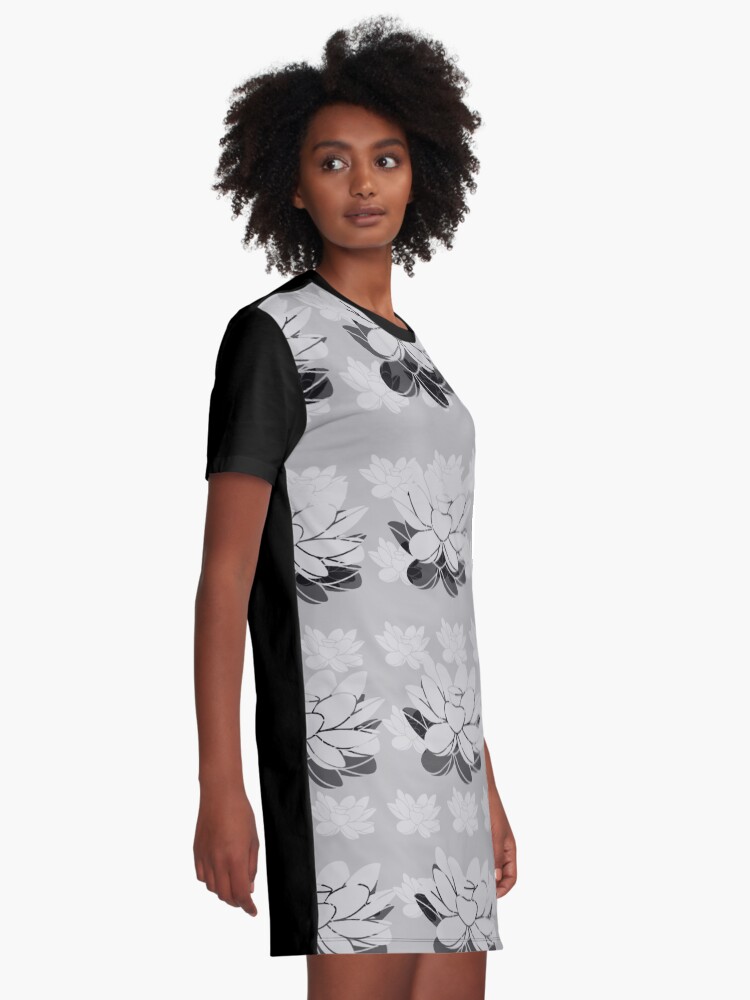 Alternate view of Lily gray value Graphic T-Shirt Dress