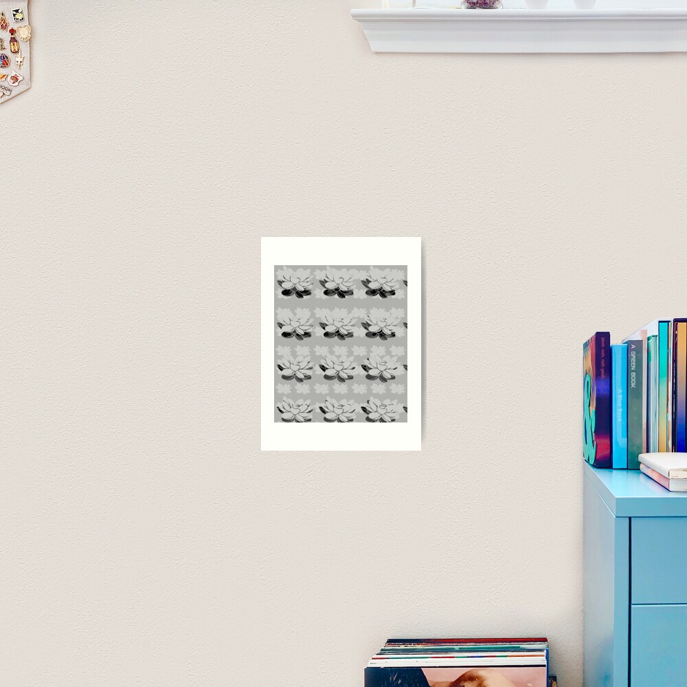 Lily gray value Art Print