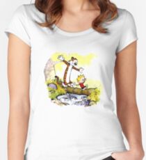 Calvin & Hobbes Women's Fitted Scoop T-Shirt