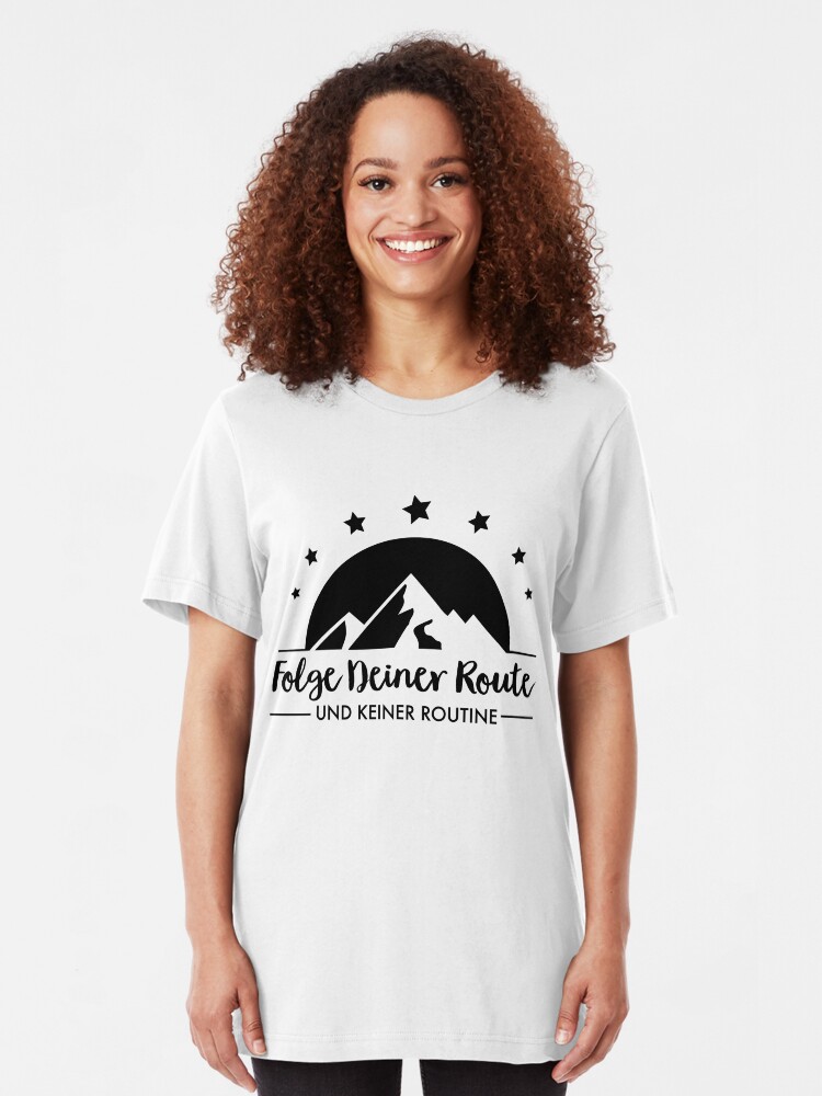 Alternate view of Hiking - Follow your route Slim Fit T-Shirt