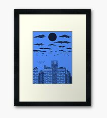 Blue Skyline Framed Print