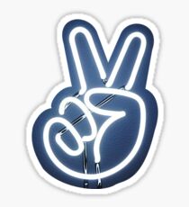 Neon Peace Sign Sticker