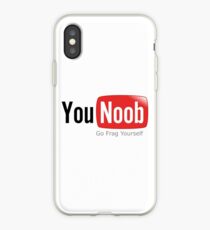 Vinilo o funda para iPhone YouNoob Go Frag Yourself - Juegos divertidos