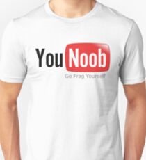 Camiseta ajustada YouNoob Go Frag Yourself - Juegos divertidos