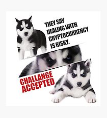 Bitcoin and crypto challenge Photographic Print