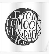 To the moon and back. Poster