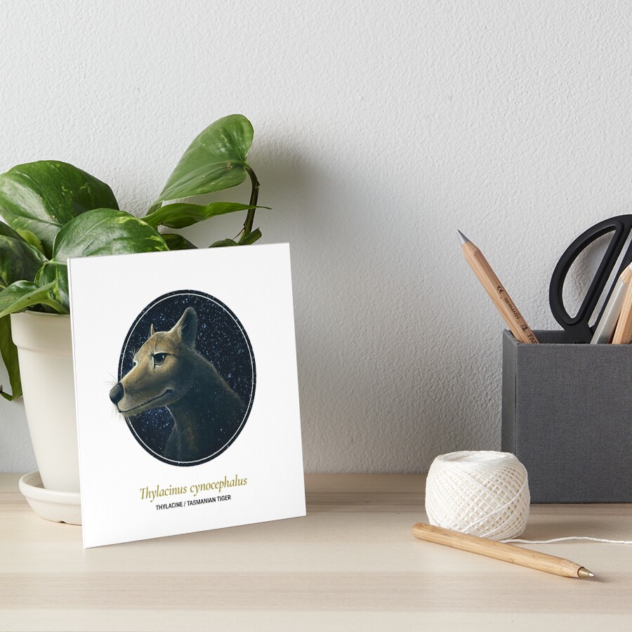The Circles of Life: Thylacine / Tasmanian Tiger Art Board Print