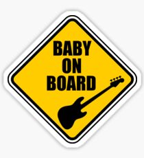 Jazz Bass Baby On Board! Sticker