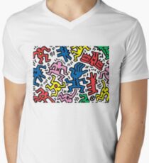 Haring Men's V-Neck T-Shirt