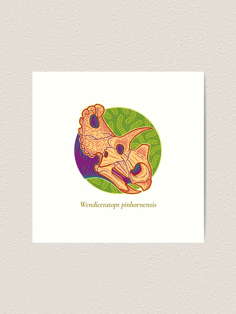 Alternate view of The Circles of Life: Wendiceratops pinhornensis Art Print