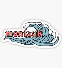 montauk wave sticker Sticker